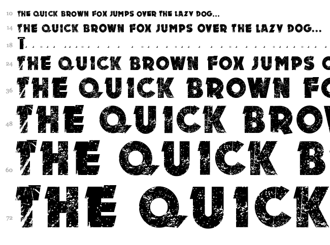 Motor font waterfall